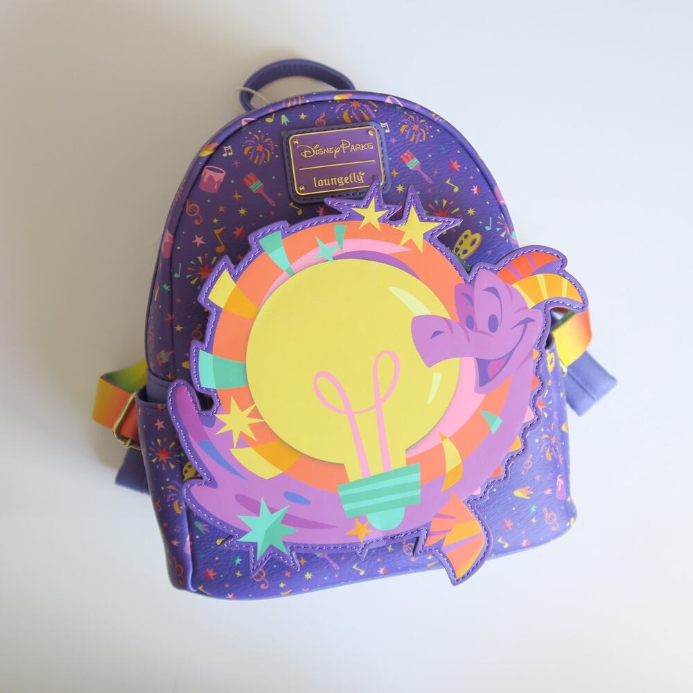 NWT Loungefly Disney Parks EPCOT Mini Backpack Figment 2025 Festival of the Arts